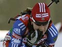 Ольга Медведцева выиграла "серебро" Кубка мира по биатлону