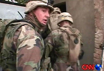 Американские солдаты в Ираке. Кадр телеканала CNN, архив