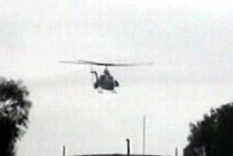 Вертолет над Фаллуджей. Кадр Первого канала