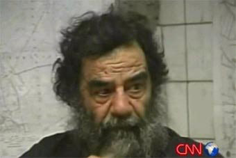 Саддам Хусейн, кадр CNN