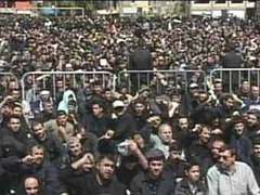 Митинг "Хизбаллы" в Бейруте, кадр телеканала CNN