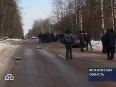 Место покушения на Анатолия Чубайса, Кадр телеканала НТВ, архив