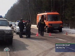 Место покушения на Анатолия Чубайса, кадр НТВ