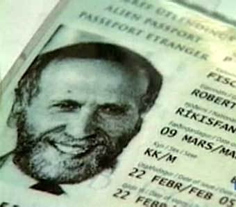 Фрагмент исландского паспорта Бобби Фишера. Кадр телеканала "Россия", архив