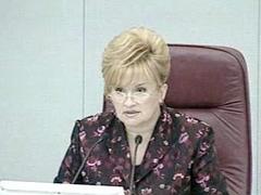 Первый вице-спикер Госдумы Любовь Слиска, кадр телеканала НТВ, архив Первый вице-спикер Госдумы Любовь Слиска, кадр телеканала НТВ, архив