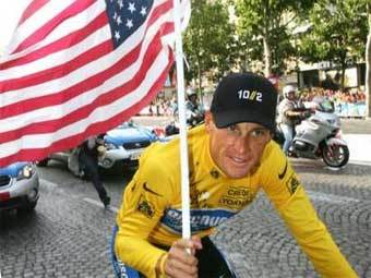 Семикратный победитель "Тур де Франс" Лэнс Армстронг. Фото Reuters