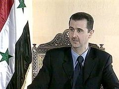 Башар Асад, кадр телеканала CNN Башар Асад, кадр телеканала CNN