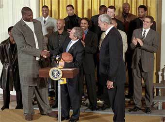 Американские баскетболисты на приеме в Белом доме. Фото с официального сайта Белого дома