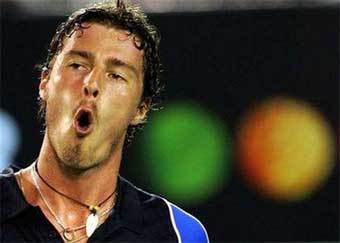 Марат Сафин на Australian Open-2005 в матче с Роже Федерером. Фото Reuters