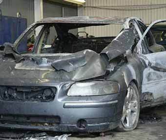 Автомобиль Volvo, который использовали грабители. Фото с сайта полиции Кента