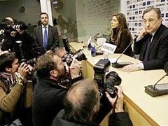 Последняя пресс-конференция Флорентино Переса в качестве президента "Реала". Фото Reuters Последняя пресс-конференция Флорентино Переса в качестве президента "Реала". Фото Reuters