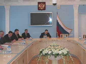 Во время встречи в Минюсте РФ. Фото с официального сайта