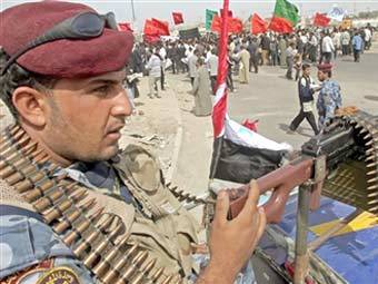 Солдат иракской армии в Багдаде. Фото AFP