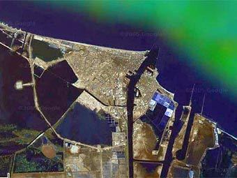 Порт-Саид. Спутниковый снимок с сайта Google Maps 