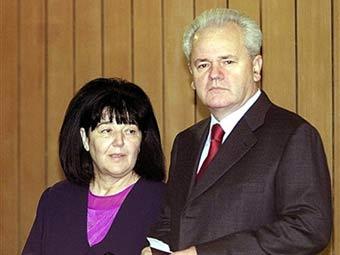 Мира Маркович и Слободан Милошевич. Архивное фото, предоставленное AFP