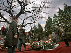 Могила Слободана Милошевиса. Фото AFP Могила Слободана Милошевиса. Фото AFP