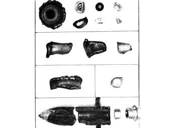 Фрагменты 20-миллиметрового немецкого снаряда времен Второй мировой войны. Фото с сайта army.mil 