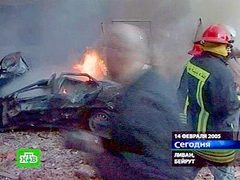 На месте взрыва. в результате которого погиб Рафик Харири. Кадр телеканала НТВ, архив На месте взрыва. в результате которого погиб Рафик Харири. Кадр телеканала НТВ, архив