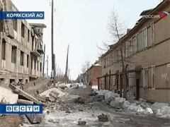 Последствия землетрясения в Корякии. Кадр телеканала "Россия", архив Последствия землетрясения в Корякии. Кадр телеканала "Россия", архив