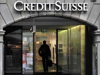   Credit Suisse.  AFP