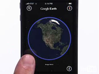 Google Earth  iPhone.    zdnet.com