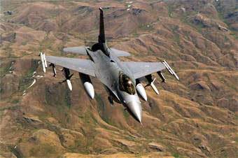 F-16 Fighting Falcon.  US Air Force