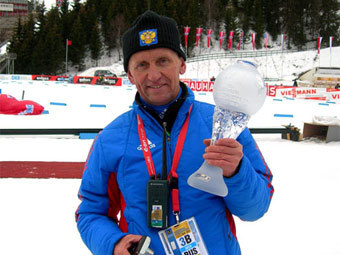 Старший тренер мужской сборной России по биатлону Владимир Аликин. Фото с сайта rbu-biathlon.ru