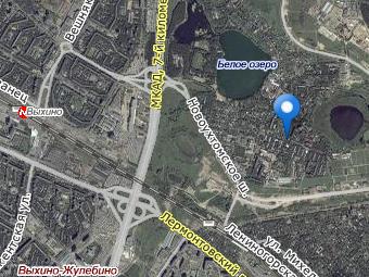 Скриншот с указанием эвакуированного дома с сайта maps.yandex.ru