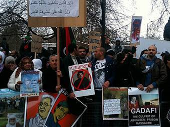 Антиправительственная акция в Ливии. Фото Jacqueline Head с сайта aljazeera.net