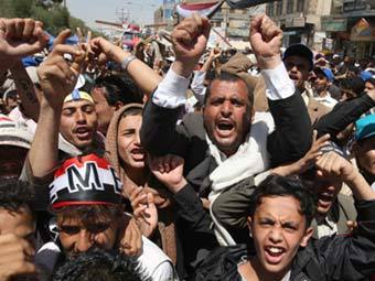 Протестующие в Йемене. Фото ©AFP
