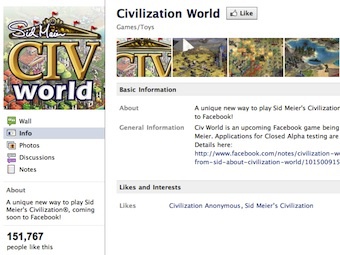   Civ World  Facebook