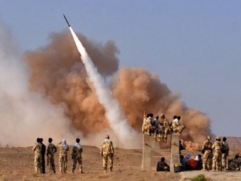 Испытания баллистической ракеты в Иране. Фото, переданное ©AFP