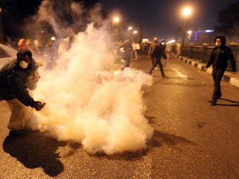 Беспорядки в районе площади Тахрир. Фото ©AFP