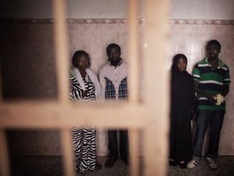 Заключенные в ливийской тюрьме. Фото ©AFP