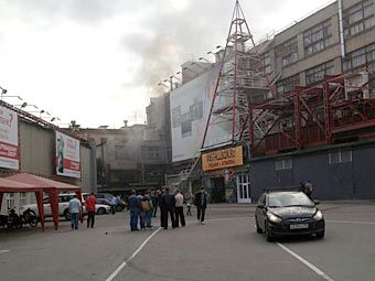 Пожар в "Горбушкином дворе". Фото @Ivanov_O_A