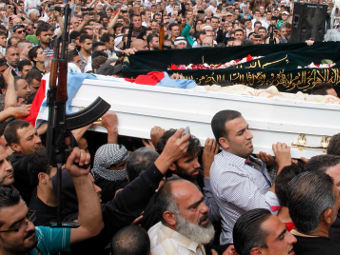 Похороны шейха Ахмада Абдель Вахида, Ливан. Фото Reuters 