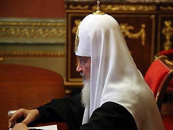 Патриарх Кирилл на заседании Священного синода. Фото с сайта patriarchia.ru