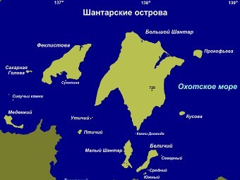 Шантарские острова. Изображение с сайта wikipedia.org