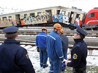 На месте аварии в Любляне. Фото Matej Druznikс сайта delo.si