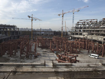 Строительство стадиона "Зенит-Арена". Фото РИА Новости, Сергей Гунеев