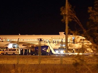 Самолет Airbus А320 авиакомпании Syrian Airlines в аэропорту Анкары. Фото Reuters