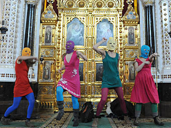 "Панк-молебен" Pussy Riot. Фото ИТАР-ТАСС, Митя Алешковский