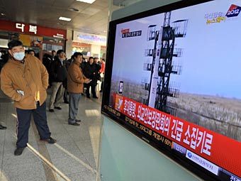Репортаж Южной Кореи о запуске ракеты КНДР. Фото ©AFP