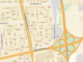 Карта района места происшествия с сайта Яндекс.Карты