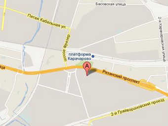 Район происшествия. Изображение с сайта maps.google.ru