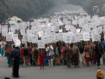 Митинг за права женщин в Нью-Дели. Фото: Adnan Abidi / Reuters