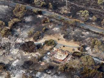 Последствия пожаров в Тасмании. Фото: AFP / Chris Kidd