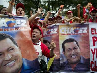 Демонстрация сторонников Уго Чавеса. Фото ©AFP