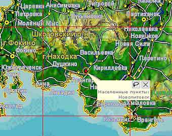 Новолитовск. Карта с сайта www.primorye.ru