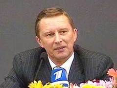 Министр обороны РФ Сергей Иванов. Кадр ''Первого канала''